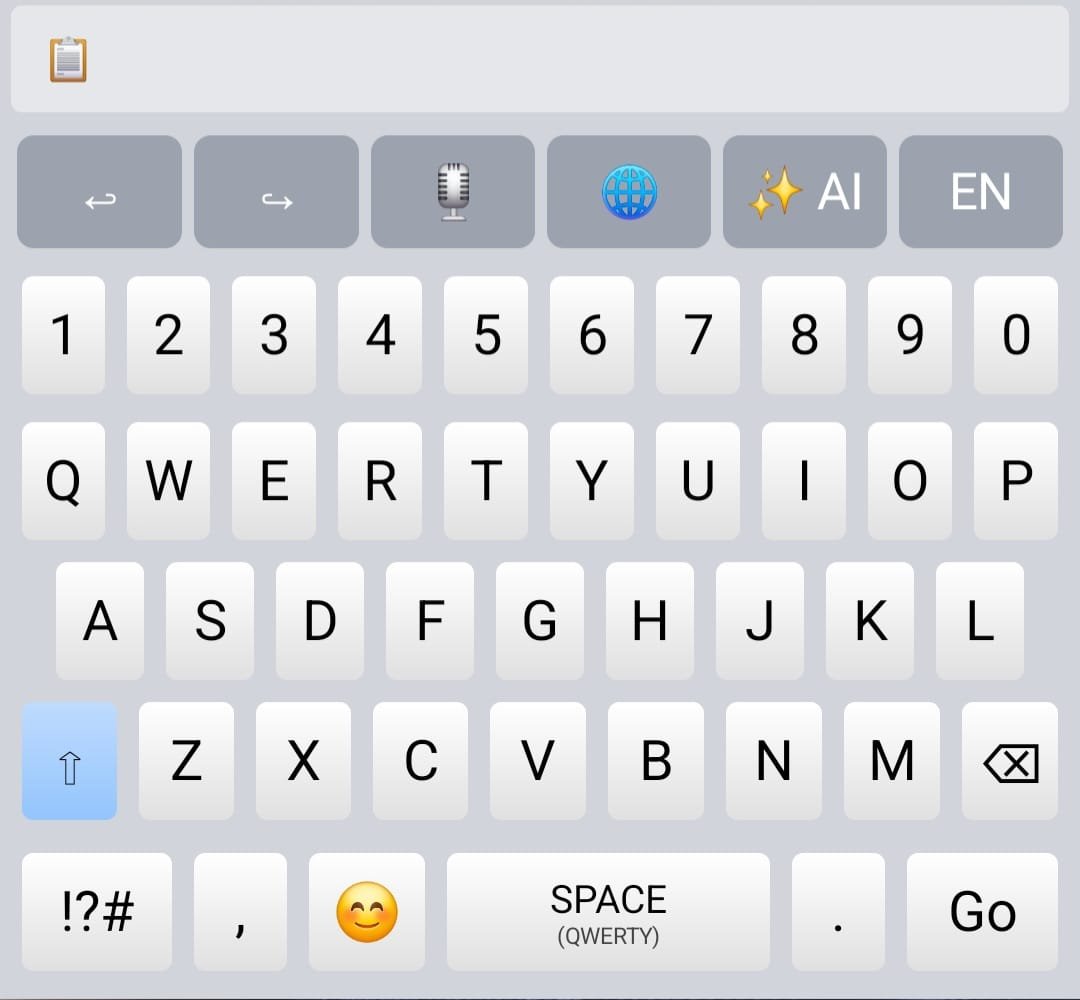 AI Keyboard UI